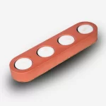 Cereus Inytium Serisi Dörtlü Kiremit Renk Beton Tealight Mumluk