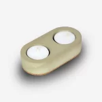 Cereus Inytium Serisi İkili Haki Renk Beton Tealight Mumluk